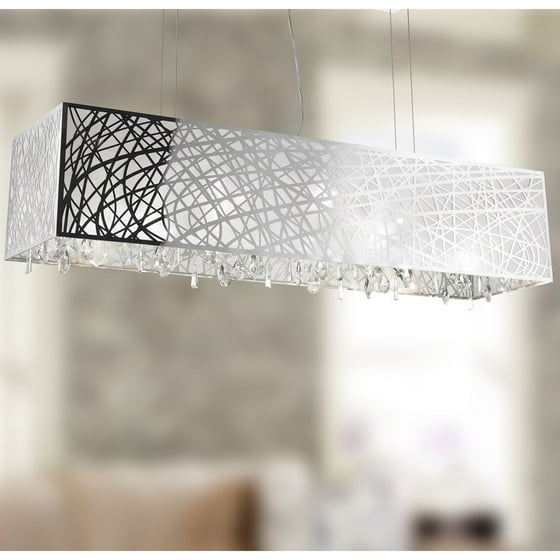 Brilliance Lighting And Chandeliers High Gloss Modern 10-light Chrome Finish Rectangle Drum Shade With brilliance lighting. Brilliance Lighting And Chandeliers High Gloss Modern 10-light Chrome Finish Rectangle Drum Shade With